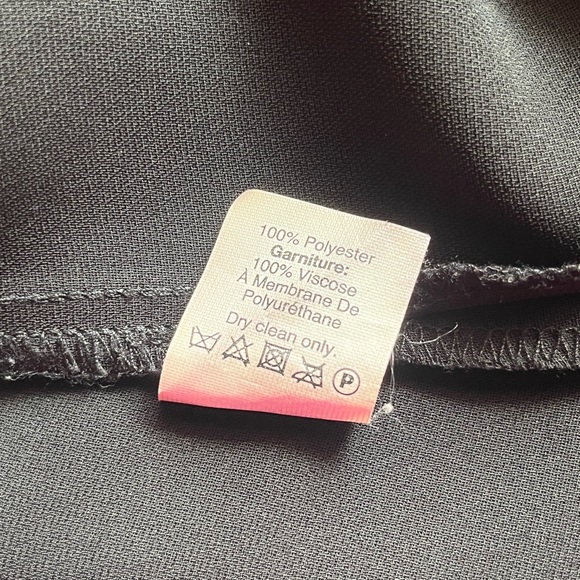 JCrew Black Dress with  Leather Pocket Tee Dress Mini Shift Mini Grunge C9033 S - Picture 8 of 11